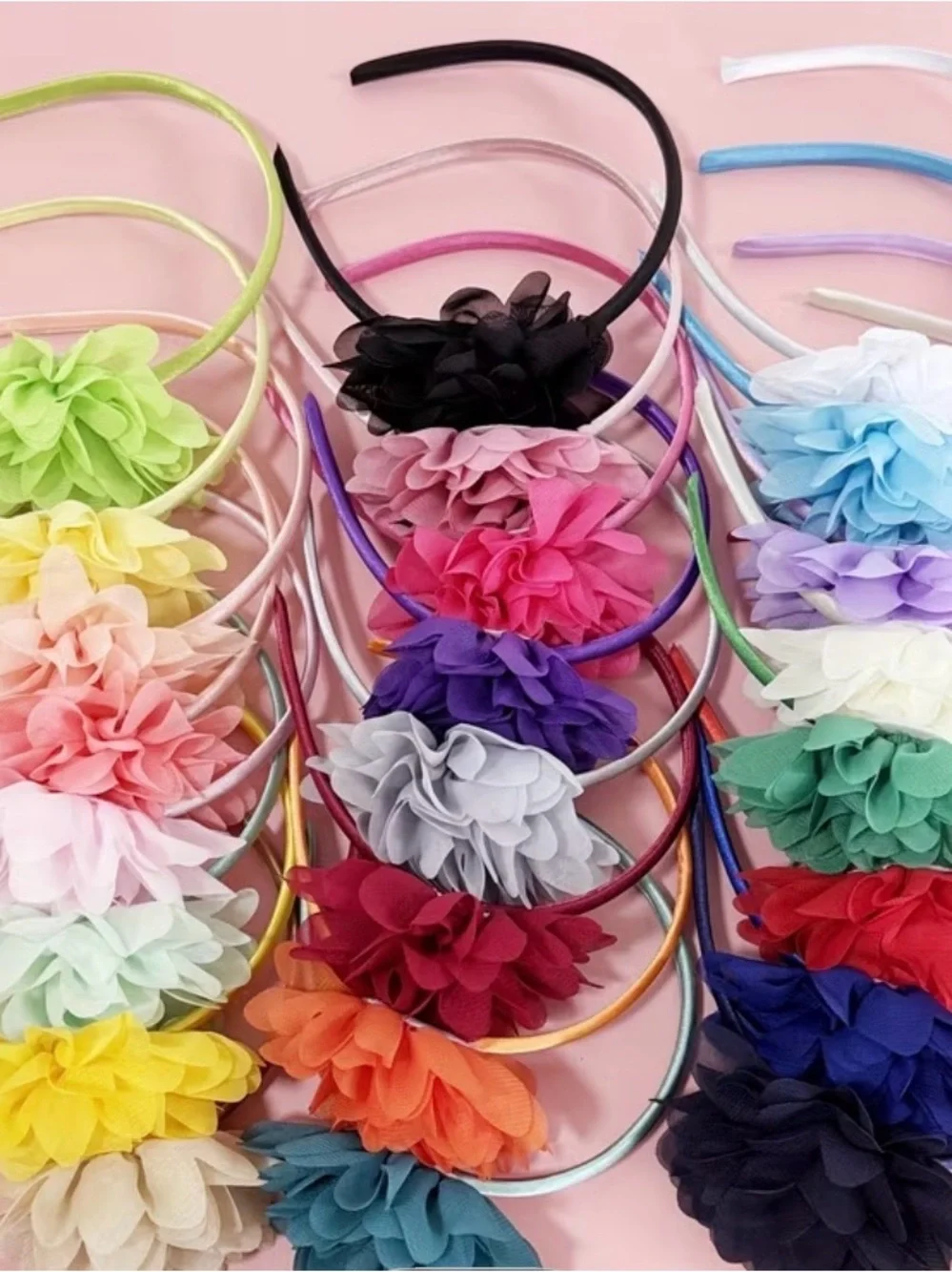 3pieces for $12 Assorted Flower Headbands for Kids - Multicolor (Blue/puple )